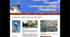 Desktop Screenshot of dragoer-lokalhistorie.dk