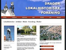 Tablet Screenshot of dragoer-lokalhistorie.dk